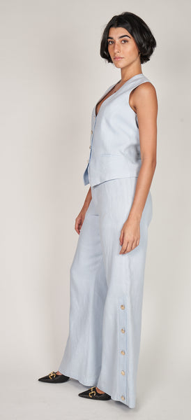 Gia Blue Linen 3pc Suit