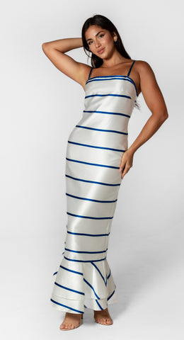 Yacht Dress - Blue and White