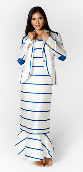 Yacht Dress - Blue and White