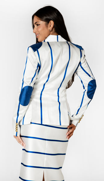 Yacht Jacket Blue and White